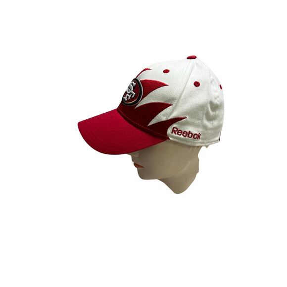 Vintage San Francisco 49ers Sharktooth Hat Reebok NFL Apparel Sue size L/XL - Picture 3 of 11